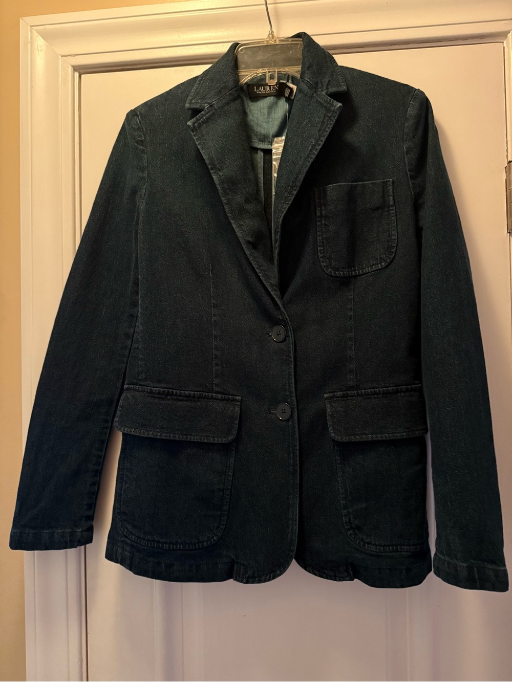 Denim Blazer Size 4 NWT Lauren Ralph Lauren - Picture 3 of 7